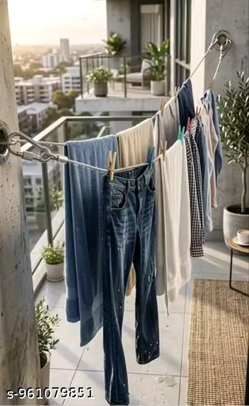 Stainless steel Clothsline with carabinar hooks