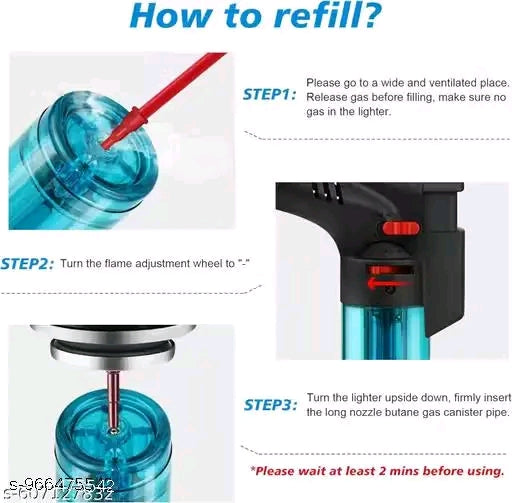 REfillable Gas Torch Lighter ,High Flame Gas Lighter
